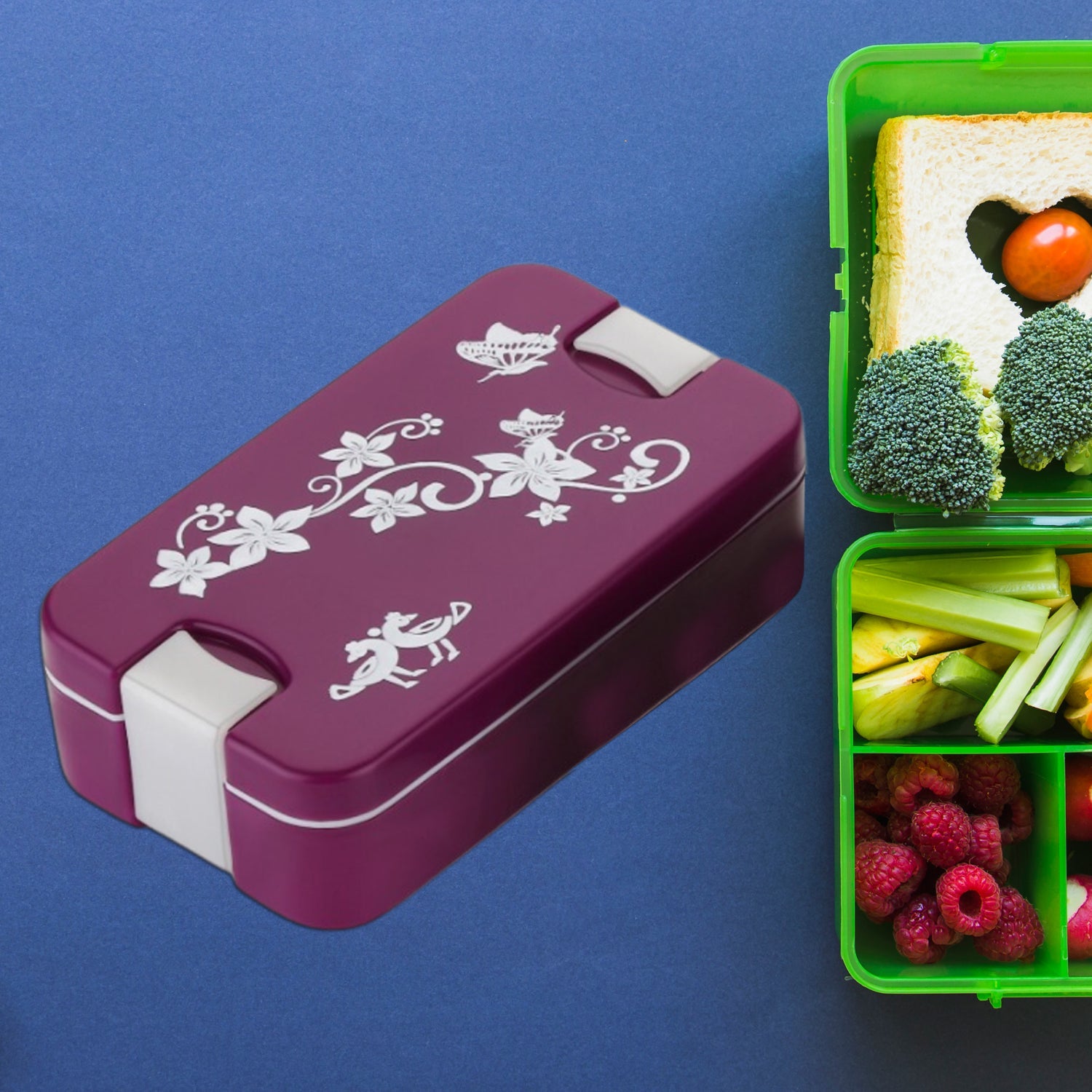 5332 AIRTIGHT LUNCH BOX 2 COMPARTMENT LUNCH BOX LEAK PROOF FOOD GRADE MATERIAL LUNCH BOX MODERN APPEARANCE & COMPACT LUNCH BOX WITH SPOON DeoDap 5332 AIRTIGHT LUNCH BOX 2 COMPARTMENT LUNCH BOX LEAK PROOF FOOD GRADE MATERIAL LUNCH BOX MODERN APPEARANCE & COMPACT LUNCH BOX WITH SPOON DeoDap